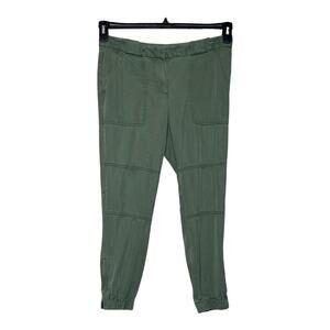 Loft green cargo jogger casual pants size 4P